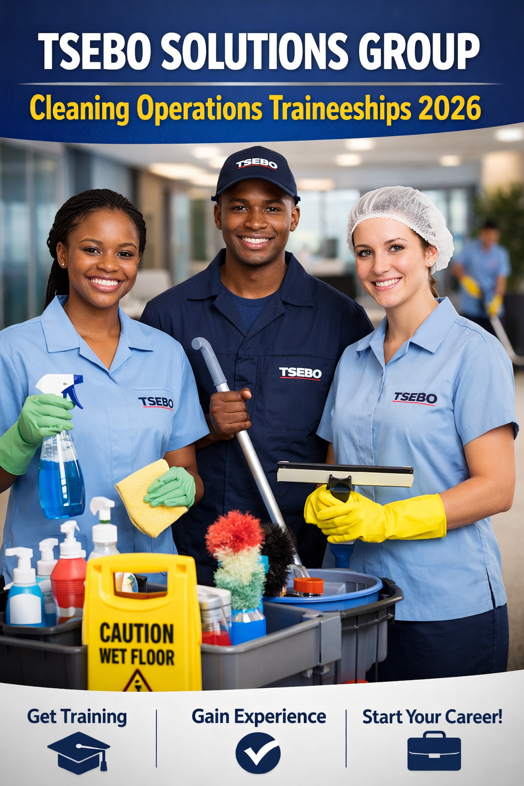 Tsebo Solutions Group Cleaning Operations Traineeships 2026 JB Tsebo Cleaning Traineeships 2026 Opportunities 